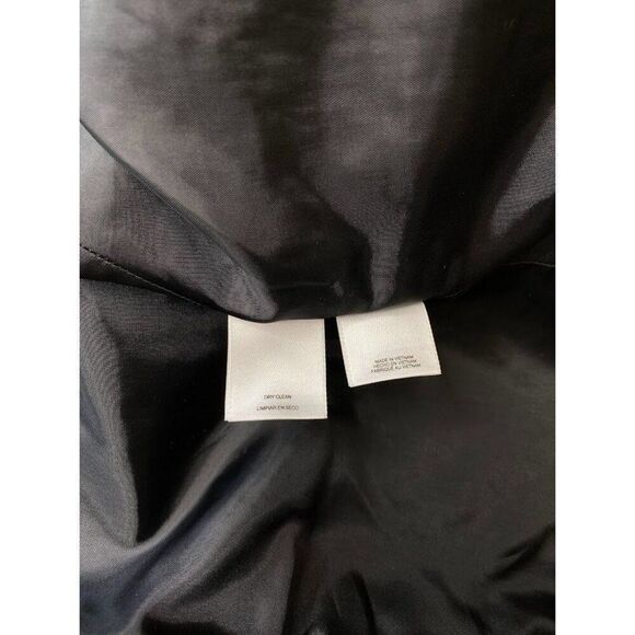 Anne Klein Menswear Blazer Women's 2 XS Black Red Open-Front Mandarin Collar NWT - Picture 15 of 16